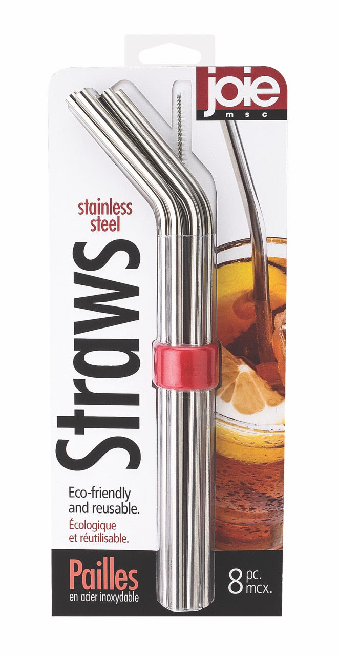 Joie Stainless Steel Straws 8pc