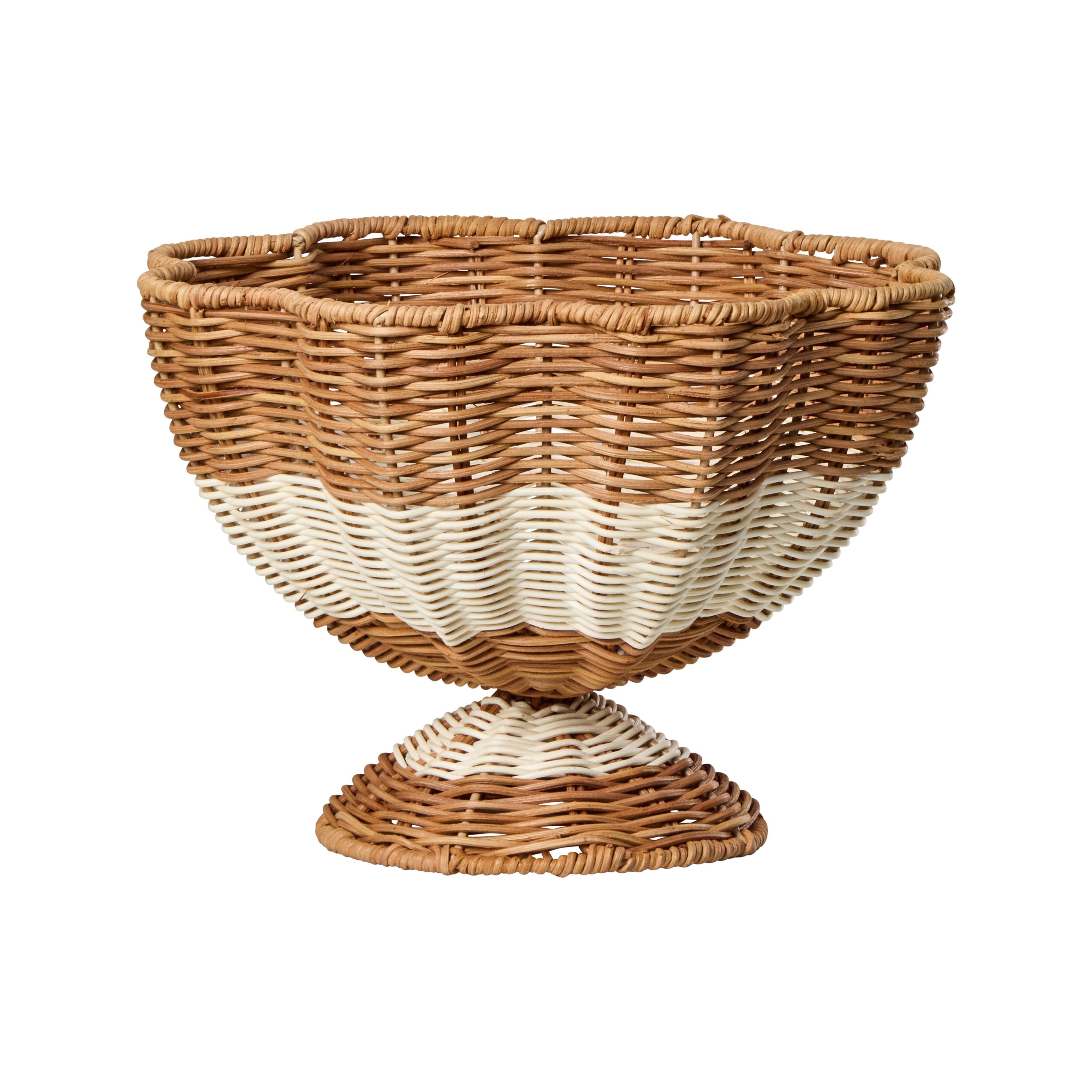 Amalfi Watego Decorative Bowl White & Natural