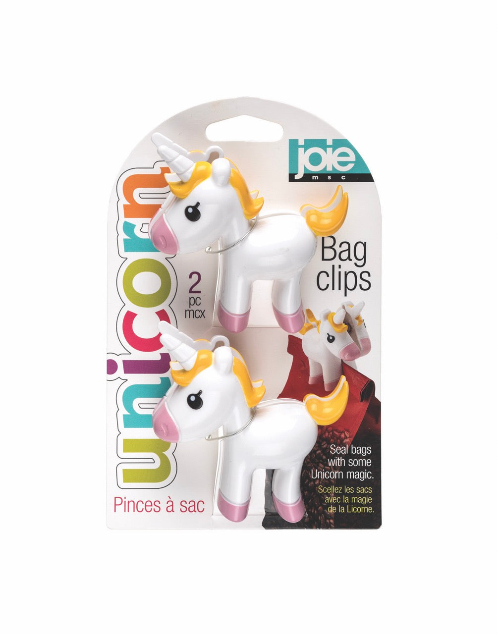 Joie Unicorn Bag Clips 2pc
