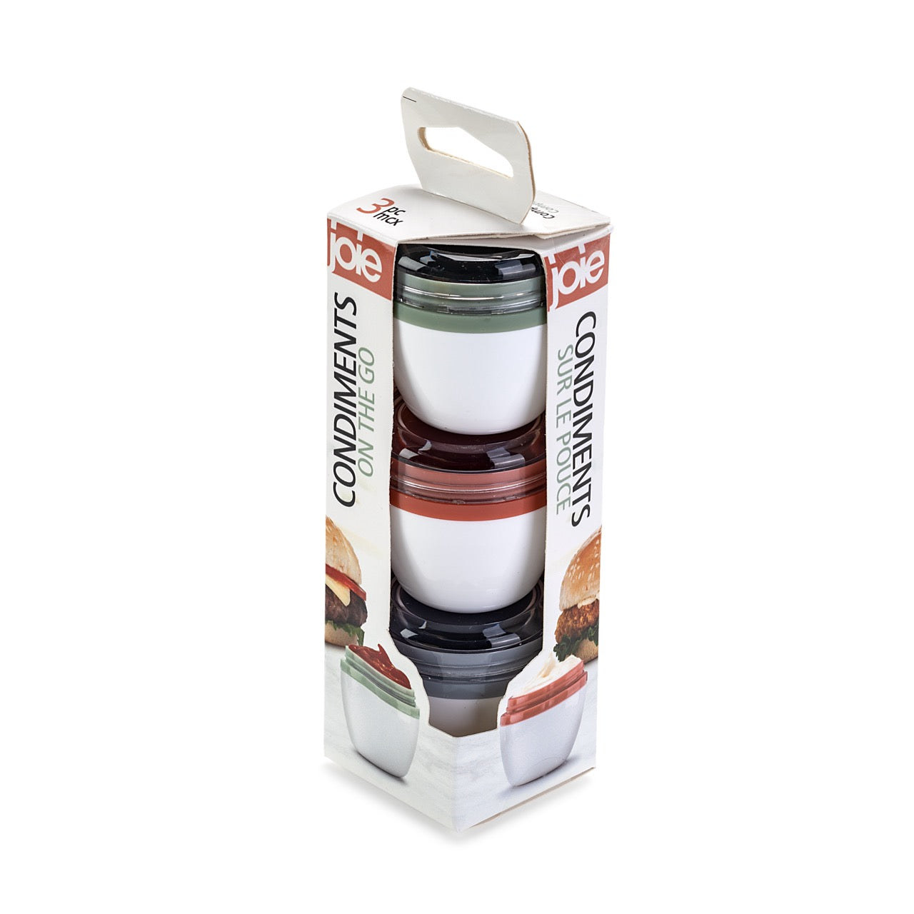Joie Condiments On The Go 3Pc Terracotta