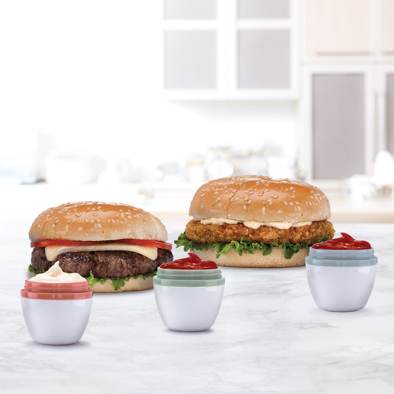 Joie Condiments On The Go 3Pc Terracotta