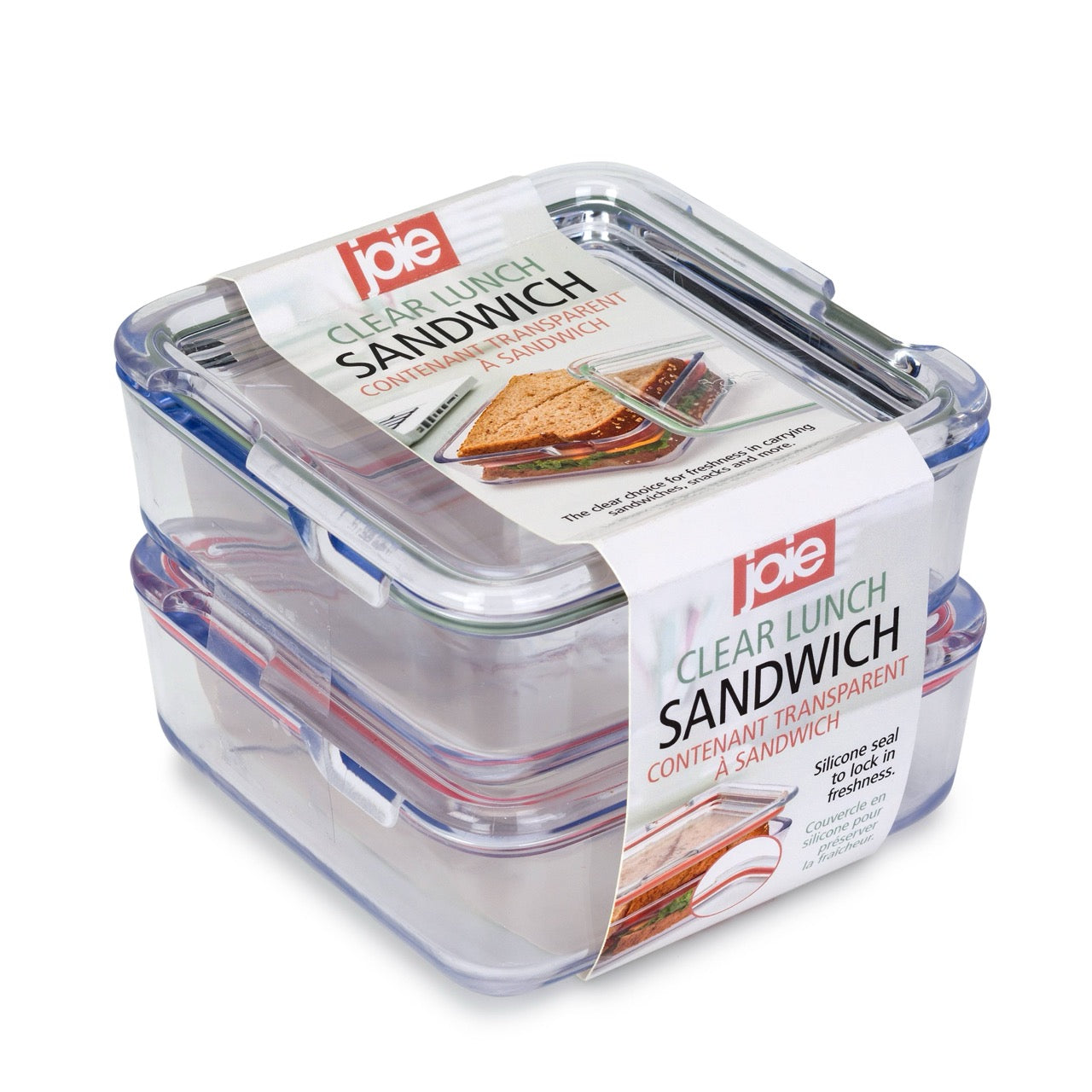 Joie Clear Lunch & Sandwich Container - 2 Pack