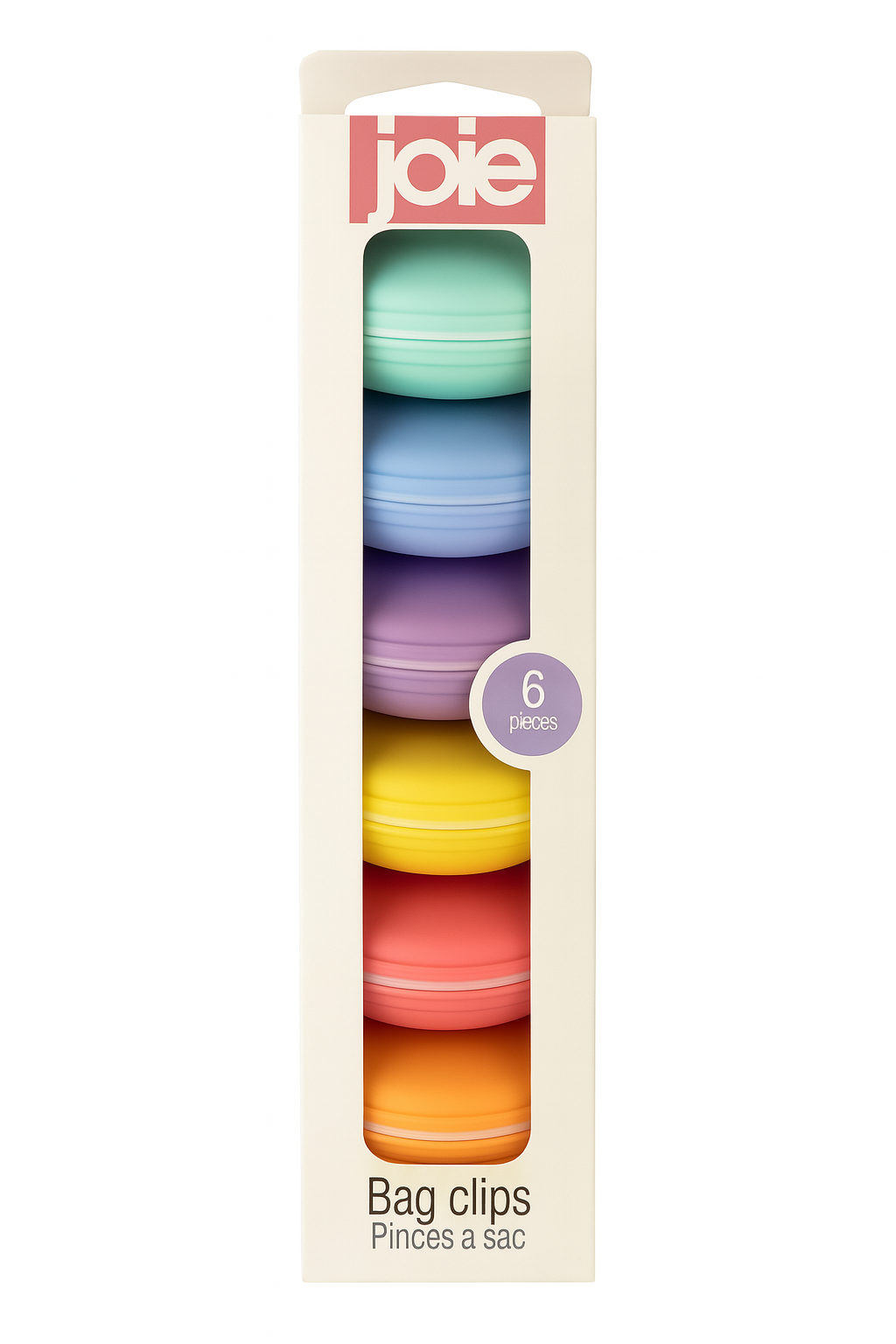 Joie Macaron Bag Clips 6pk