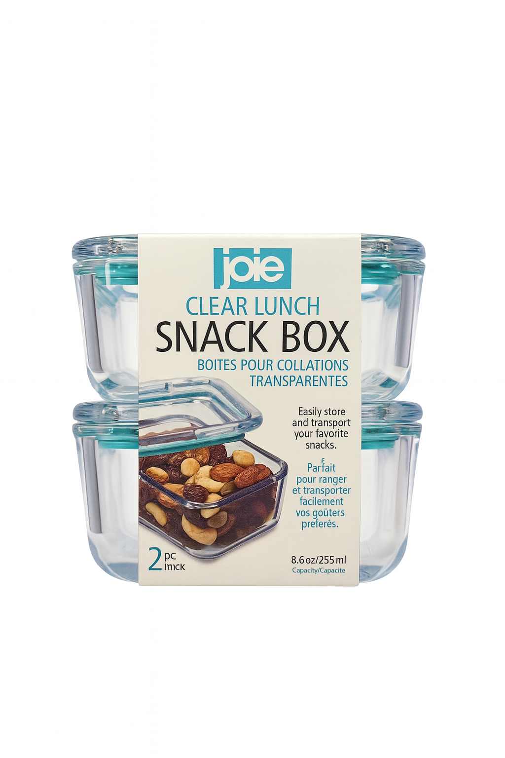 Joie Clear Lunch Snack Box 2pk (Blue)