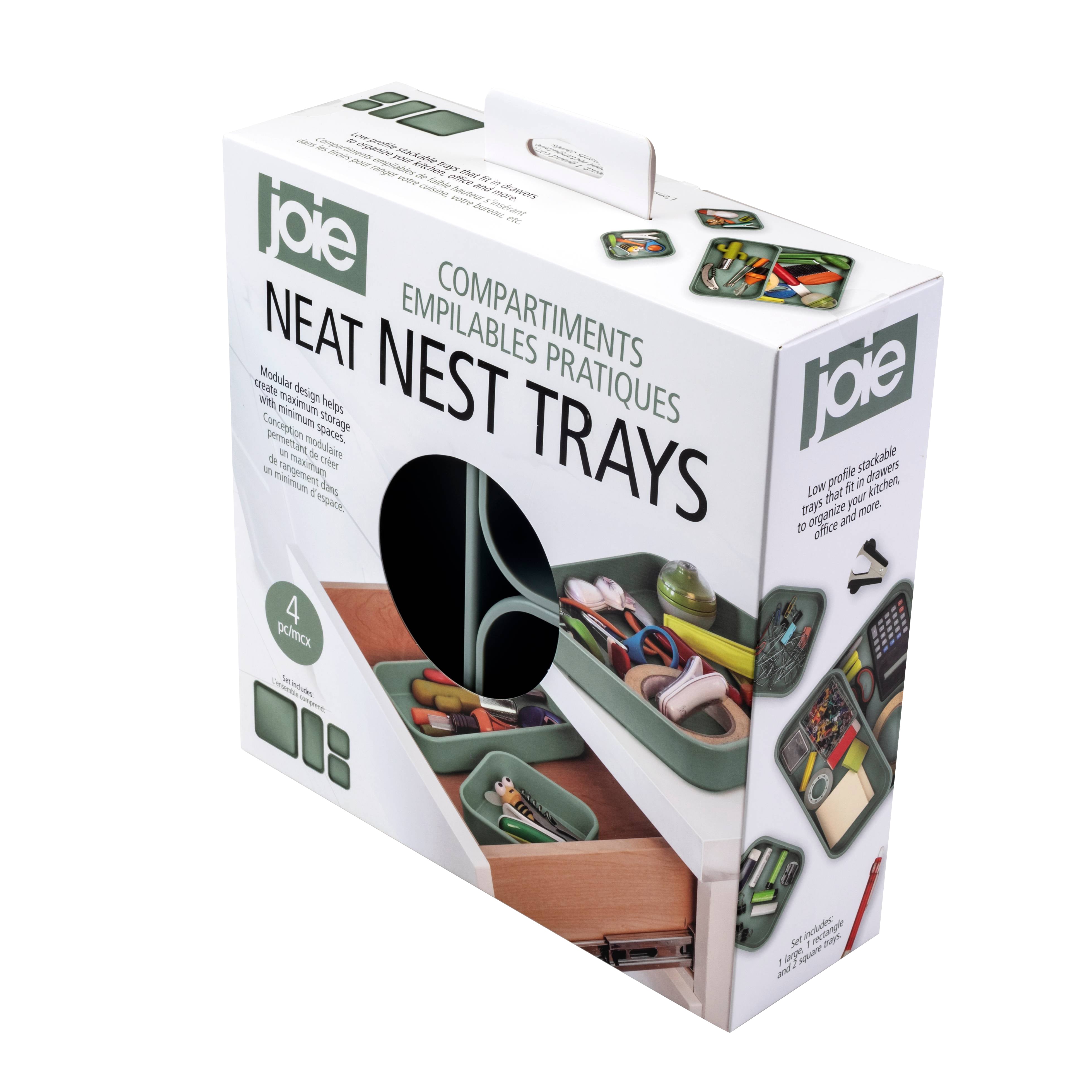 Joie Neat Nest Trays 4pk (Sage)