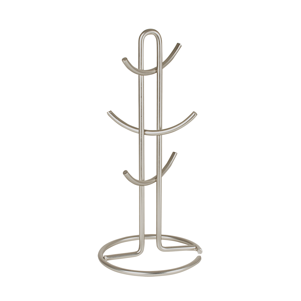 Spectrum Euro Coffee Mug Tree – 6 Cup – Satin