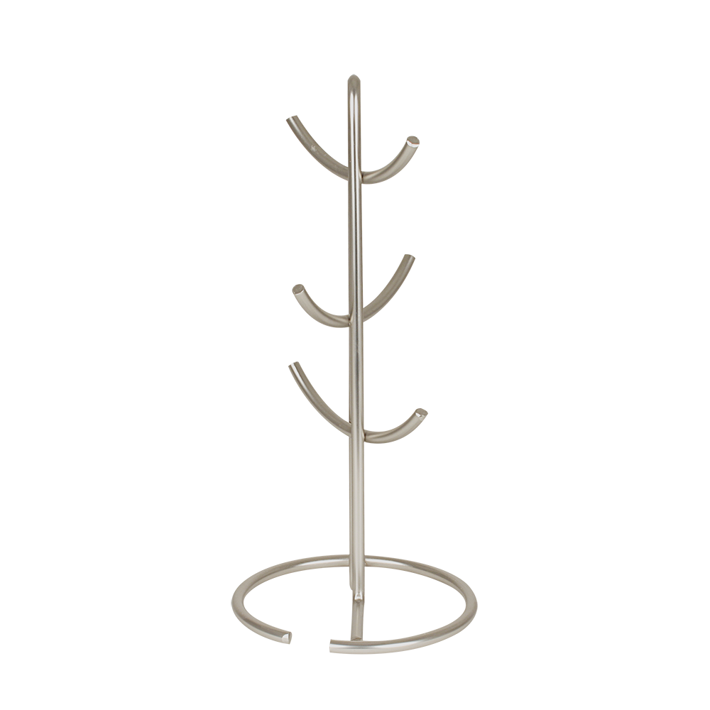 Spectrum Euro Coffee Mug Tree – 6 Cup – Satin