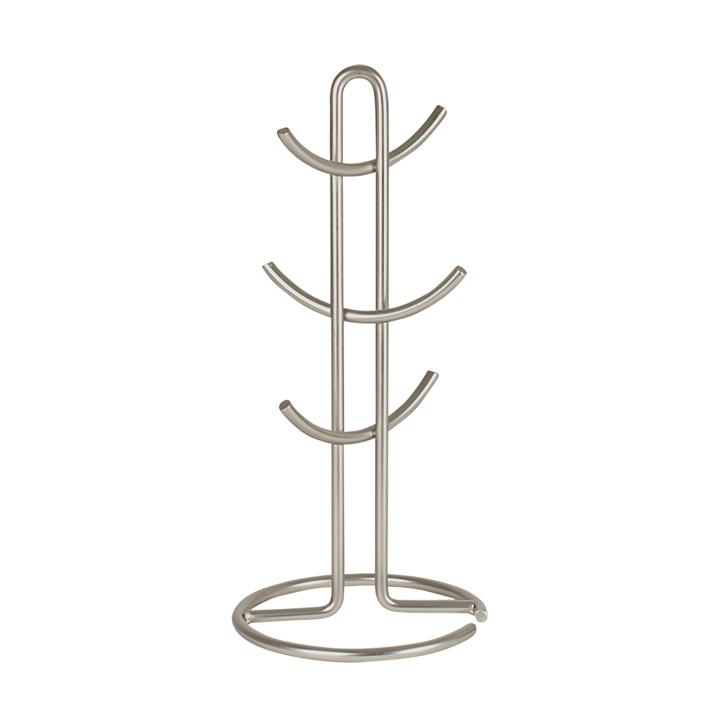 Spectrum Euro Coffee Mug Tree – 6 Cup – Satin