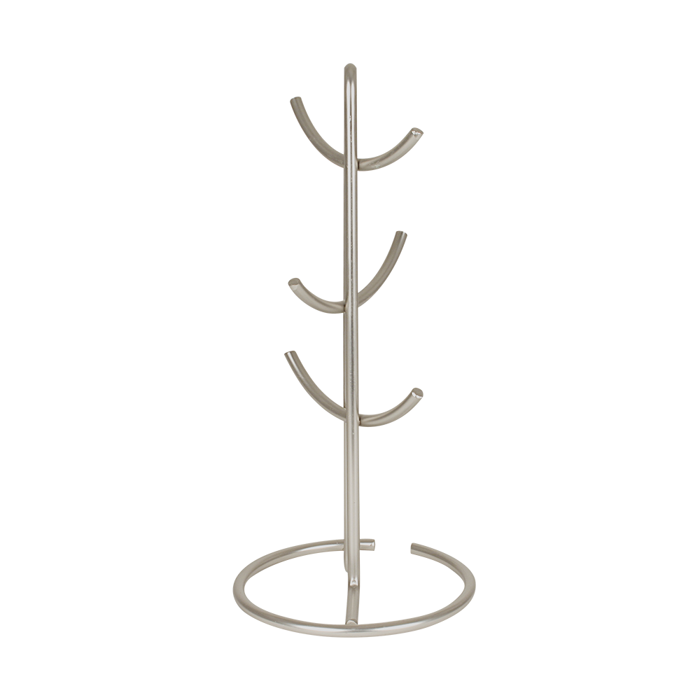 Spectrum Euro Coffee Mug Tree – 6 Cup – Satin