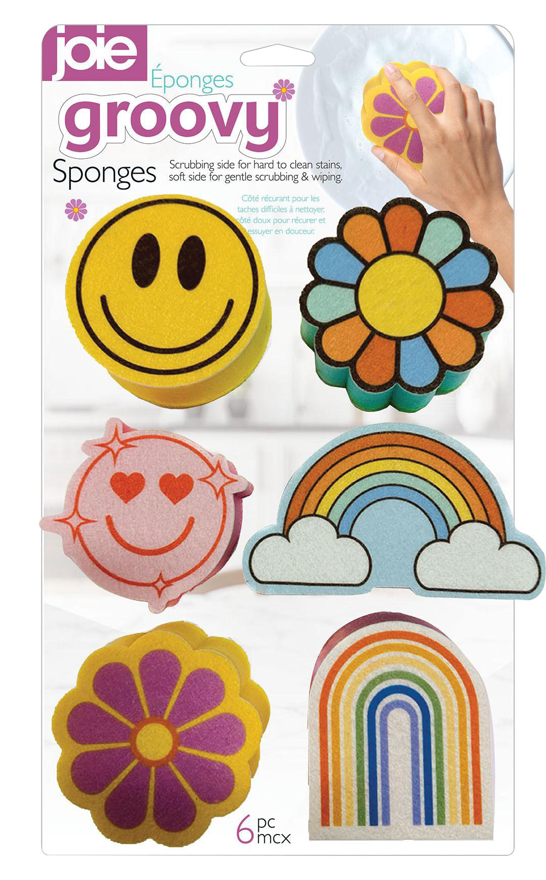 Joie Groovy Sponges 6 Pack