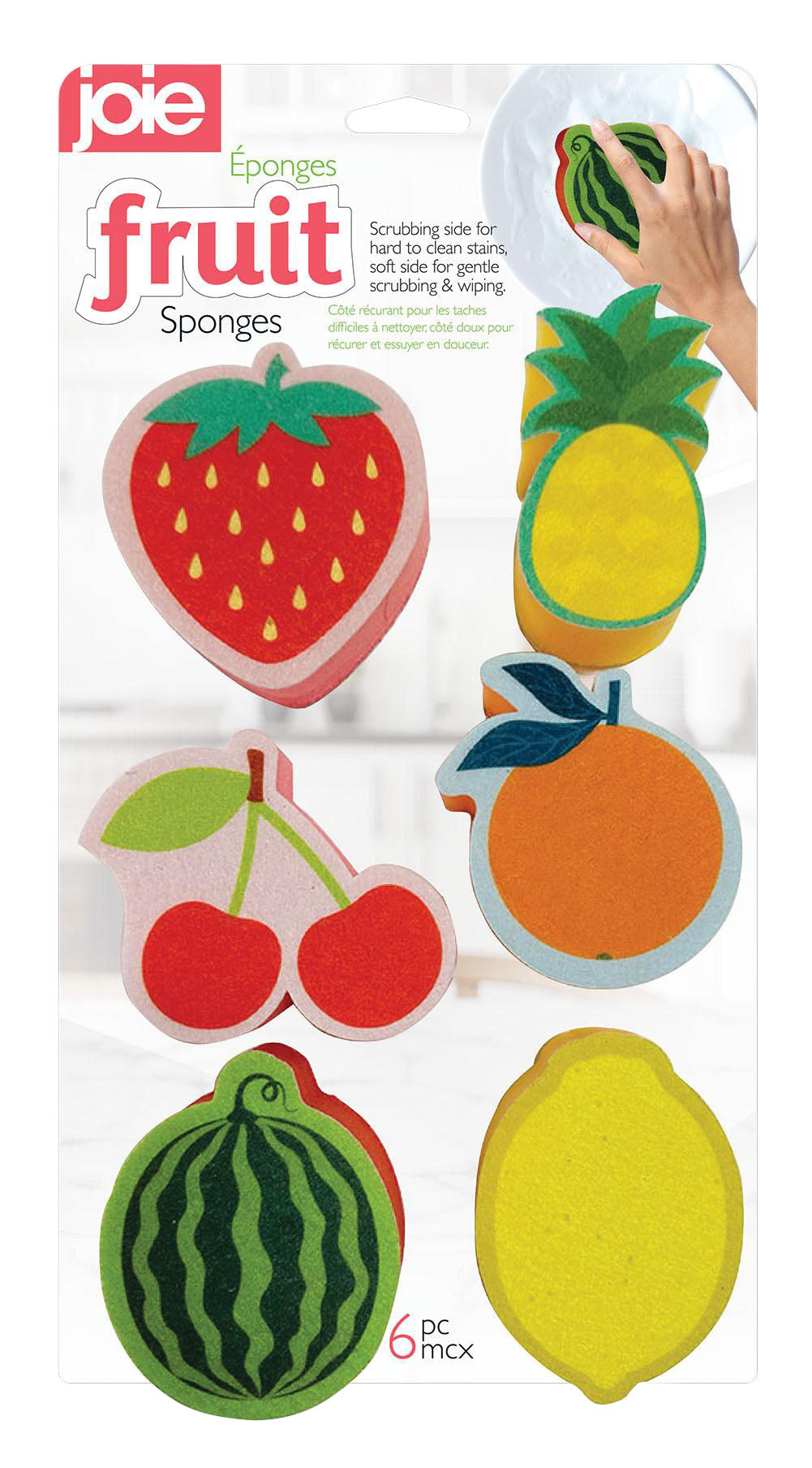 Joie Fruit Sponges 6 Pack