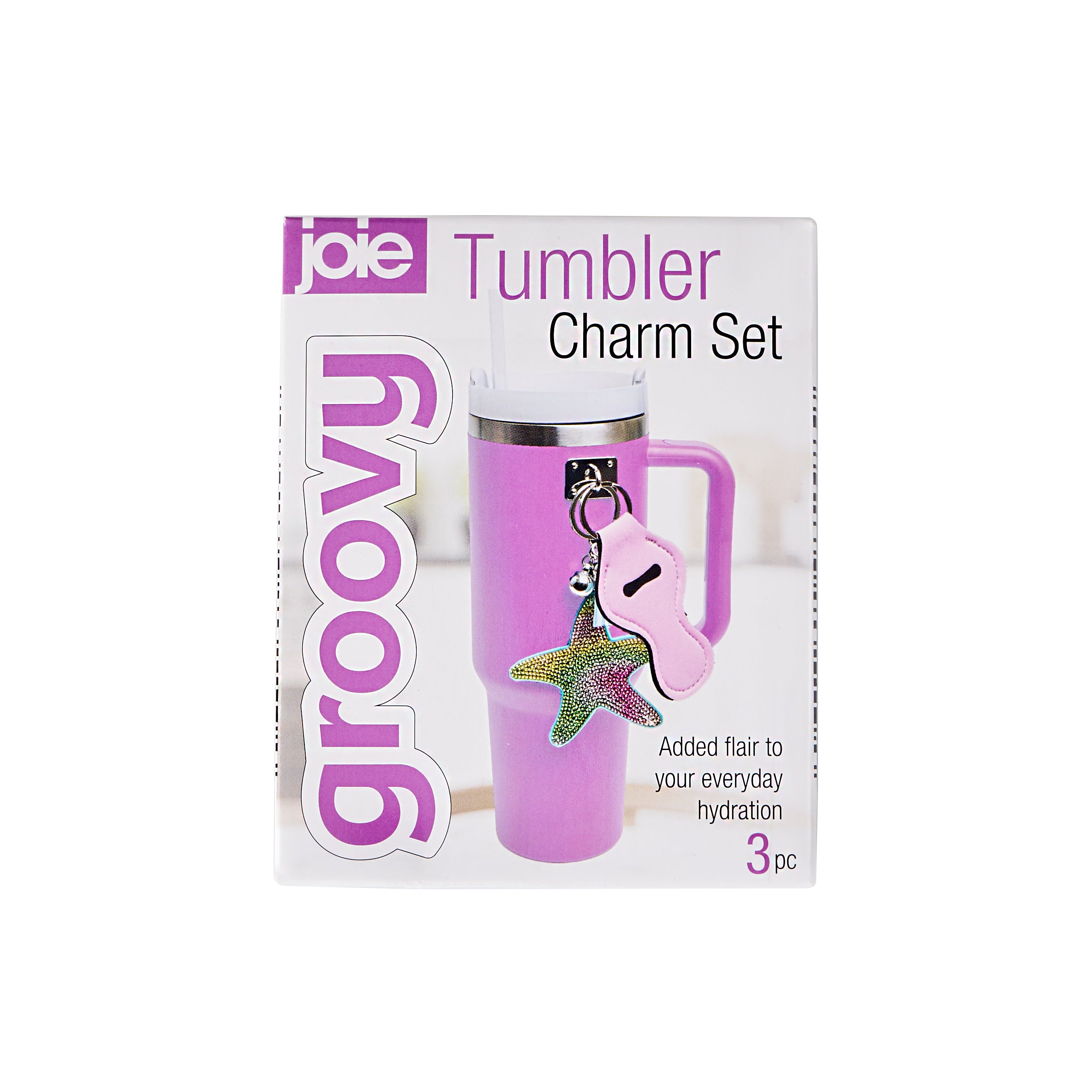 Joie Groovy Tumbler Charm Set - 3 Pack