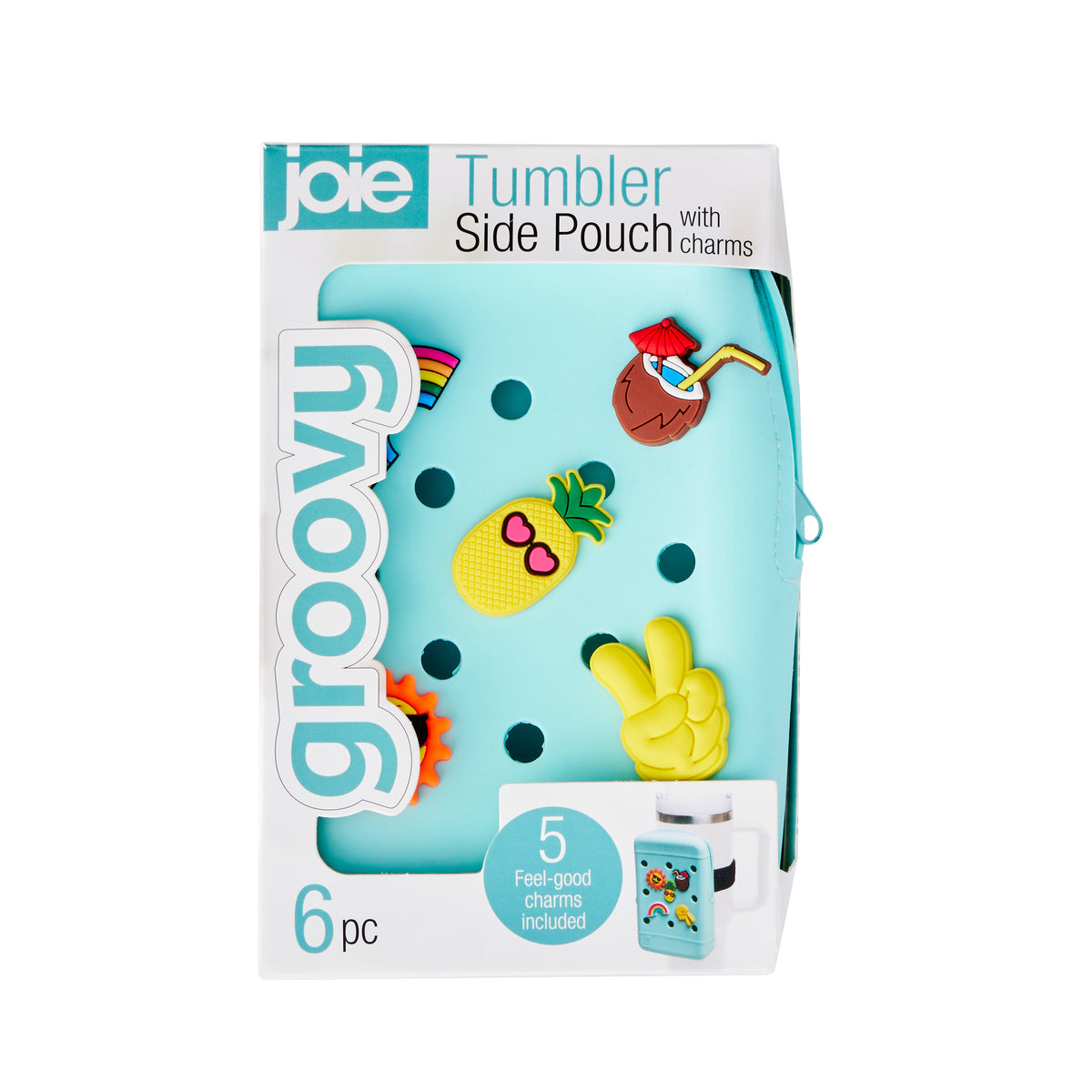 Joie Groovy Tumbler Side Pouch With Charms