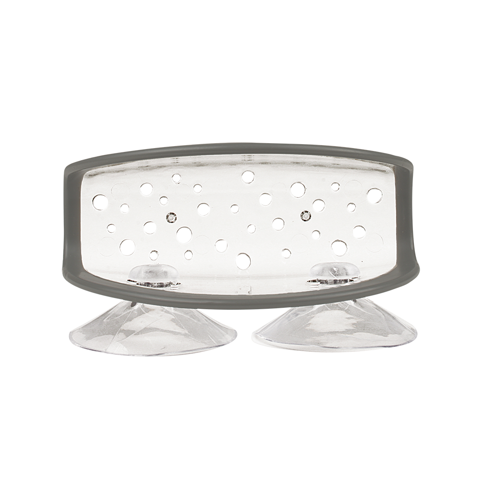 Spectrum Cora Suction Sink Sponge Holder – Grey