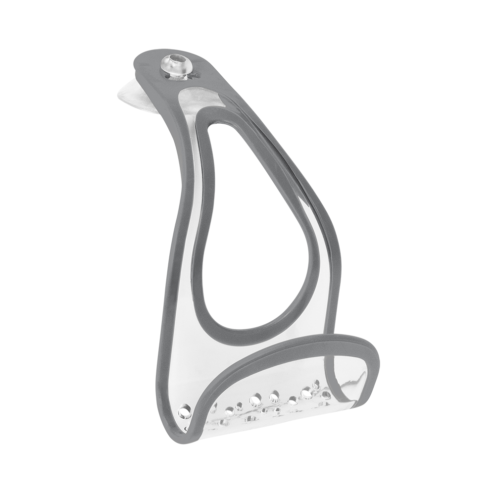 Spectrum Cora Suction Sink Sponge & Brush Holder – Grey