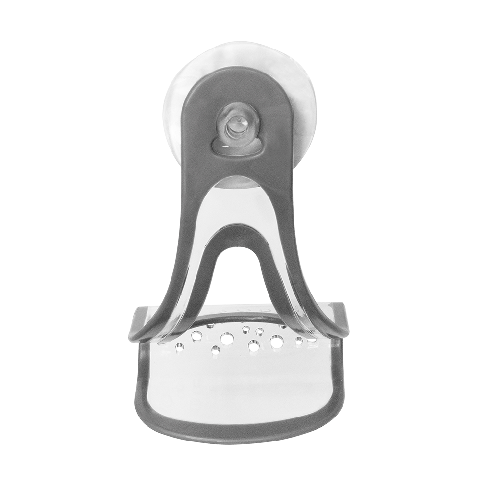 Spectrum Cora Suction Sink Sponge & Brush Holder – Grey