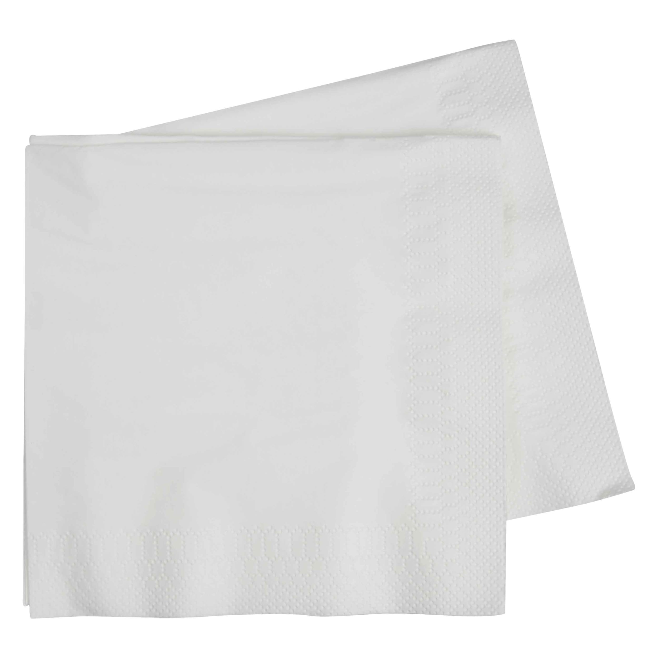 FiveStar Lunch Napkin 33cm White (40 Pack)