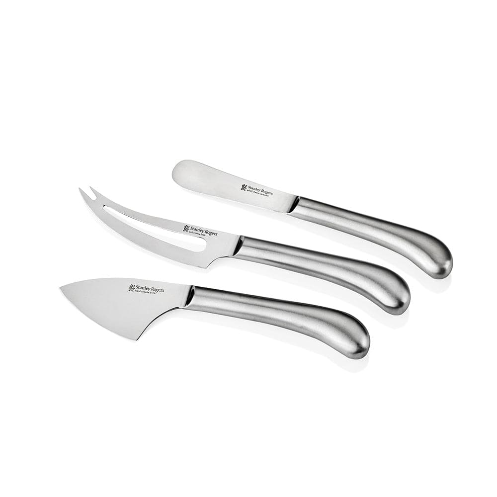 Stanley Rogers Pistol Grip Stainless Steel 3 Cheese Knife Piece Set