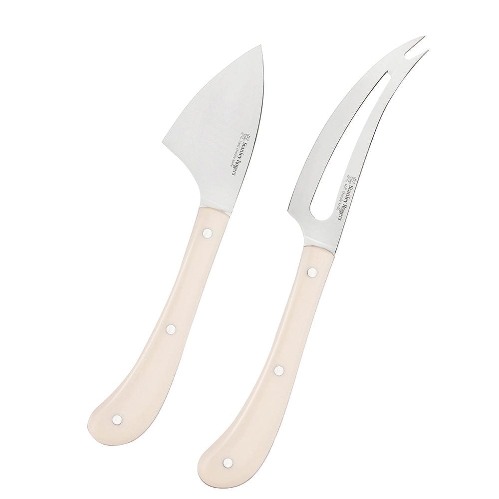 Stanley Rogers Pistol Grip Cream 2 Piece Cheese Knife Set