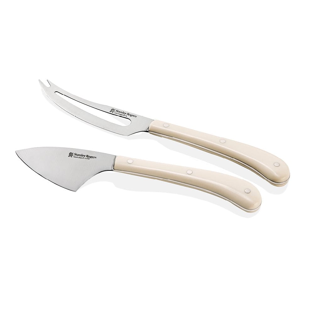 Stanley Rogers Pistol Grip Cream 2 Piece Cheese Knife Set