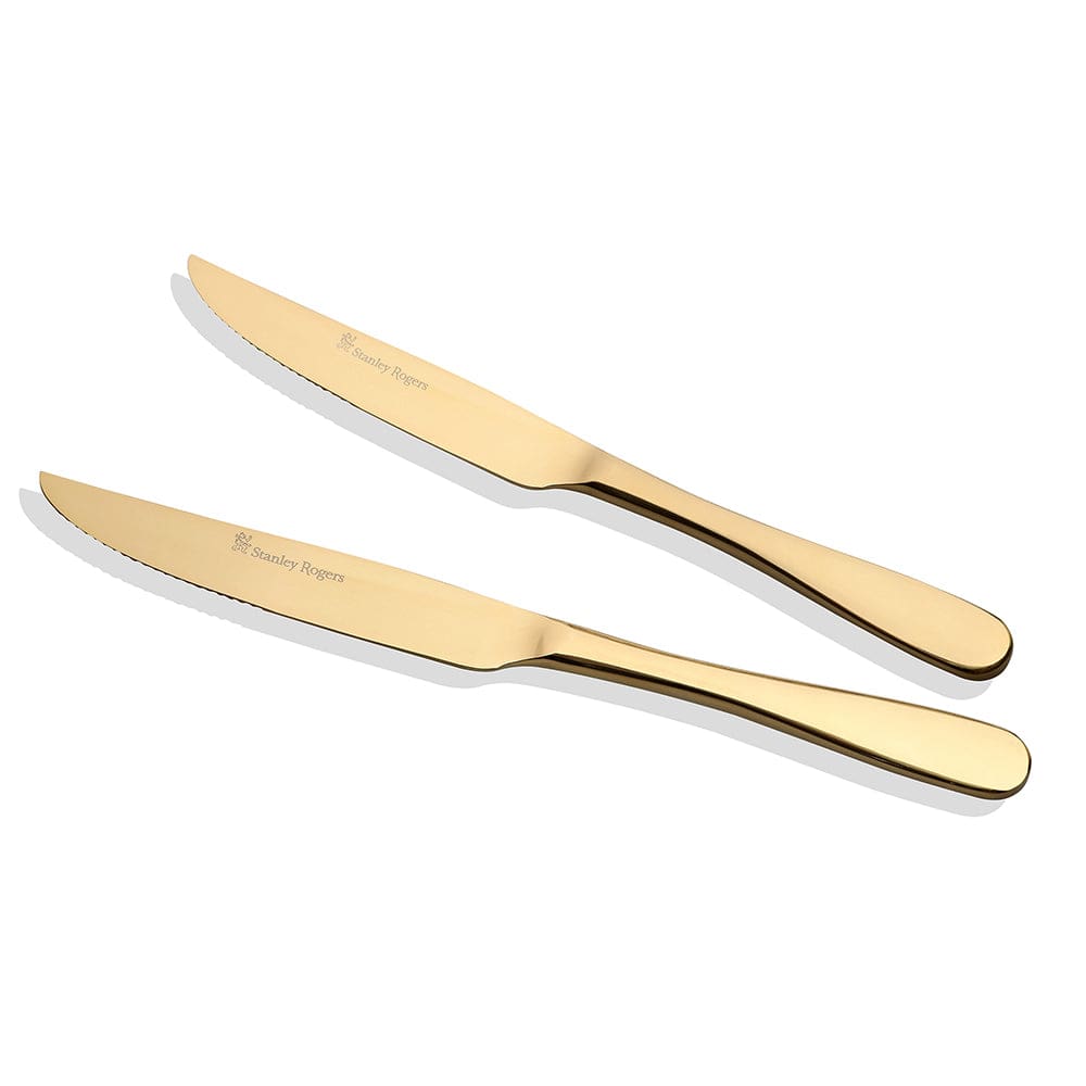 Stanley Rogers Albany Gold Steak Knives 6 Piece Set