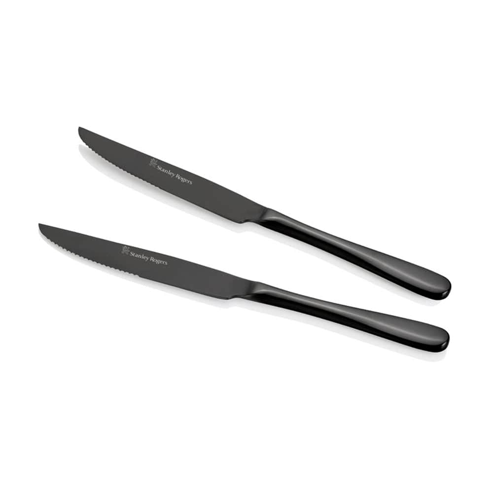 Stanley Rogers Albany Onyx Steak Knives 6 Piece Set