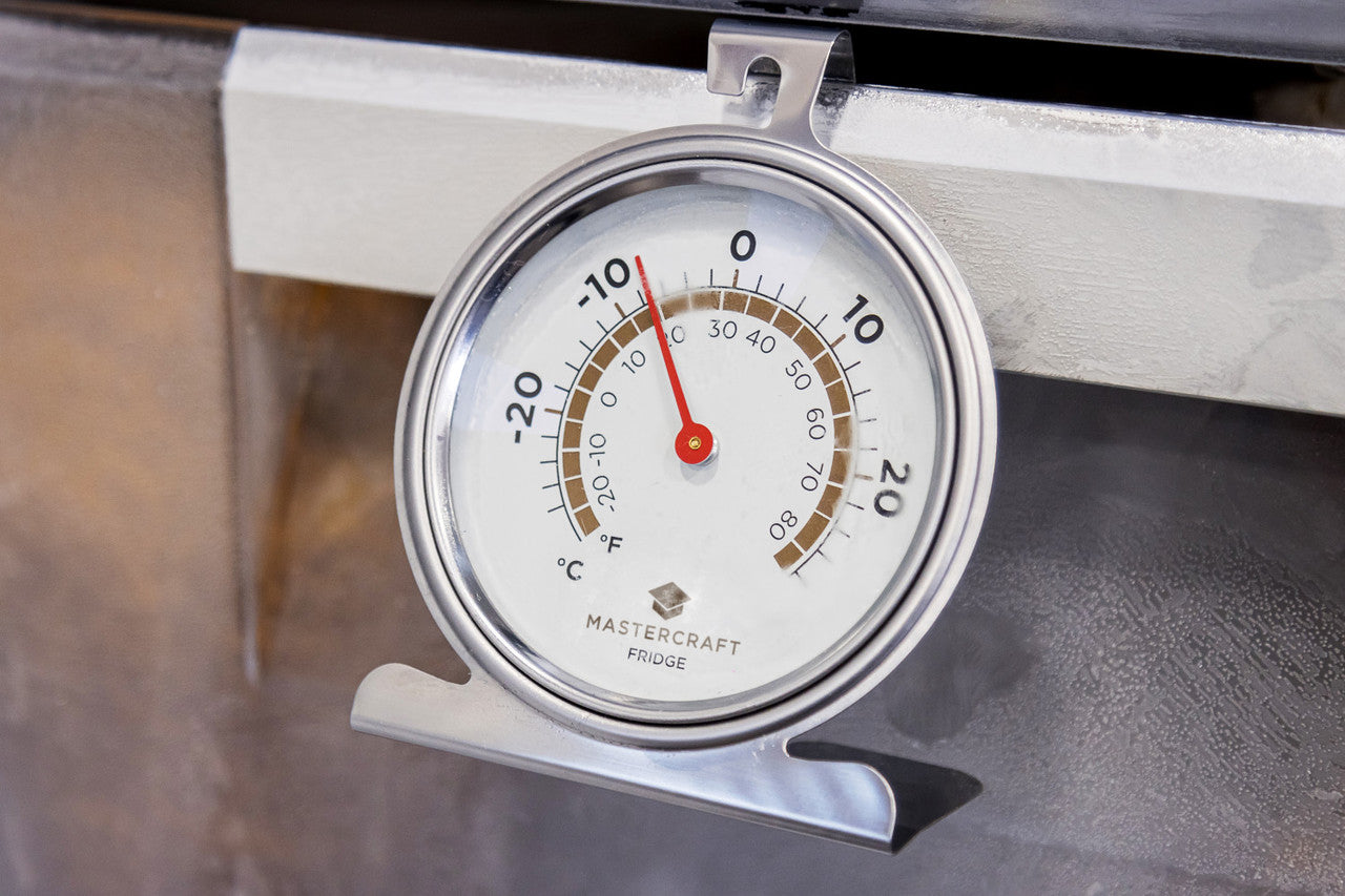 MasterCraft Deluxe Stainless Steel Fridge Thermometer 10cm