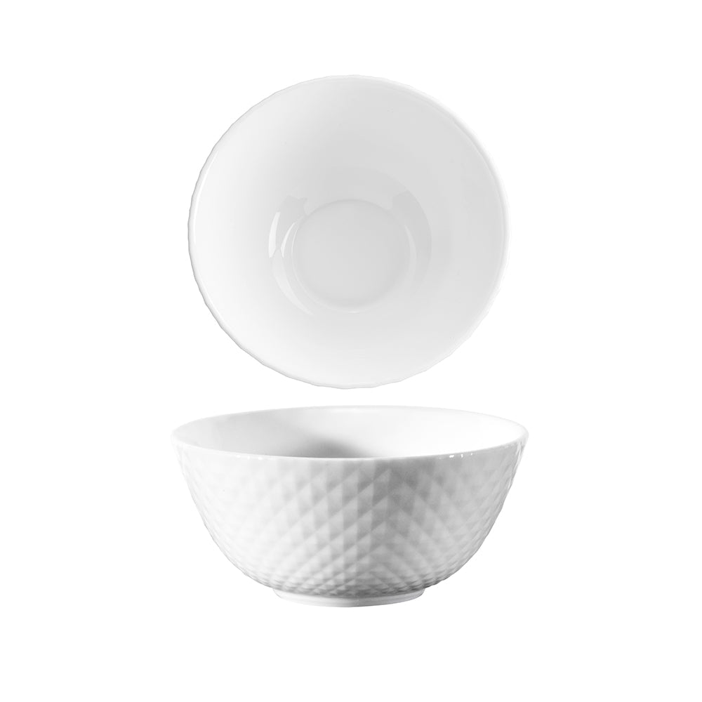 Wiltshire Diamond White Rice Bowl 12cm x 5.5cm