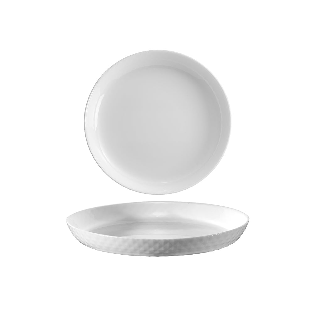 Wiltshire Diamond White Side Plate 19cm x 2.4cm