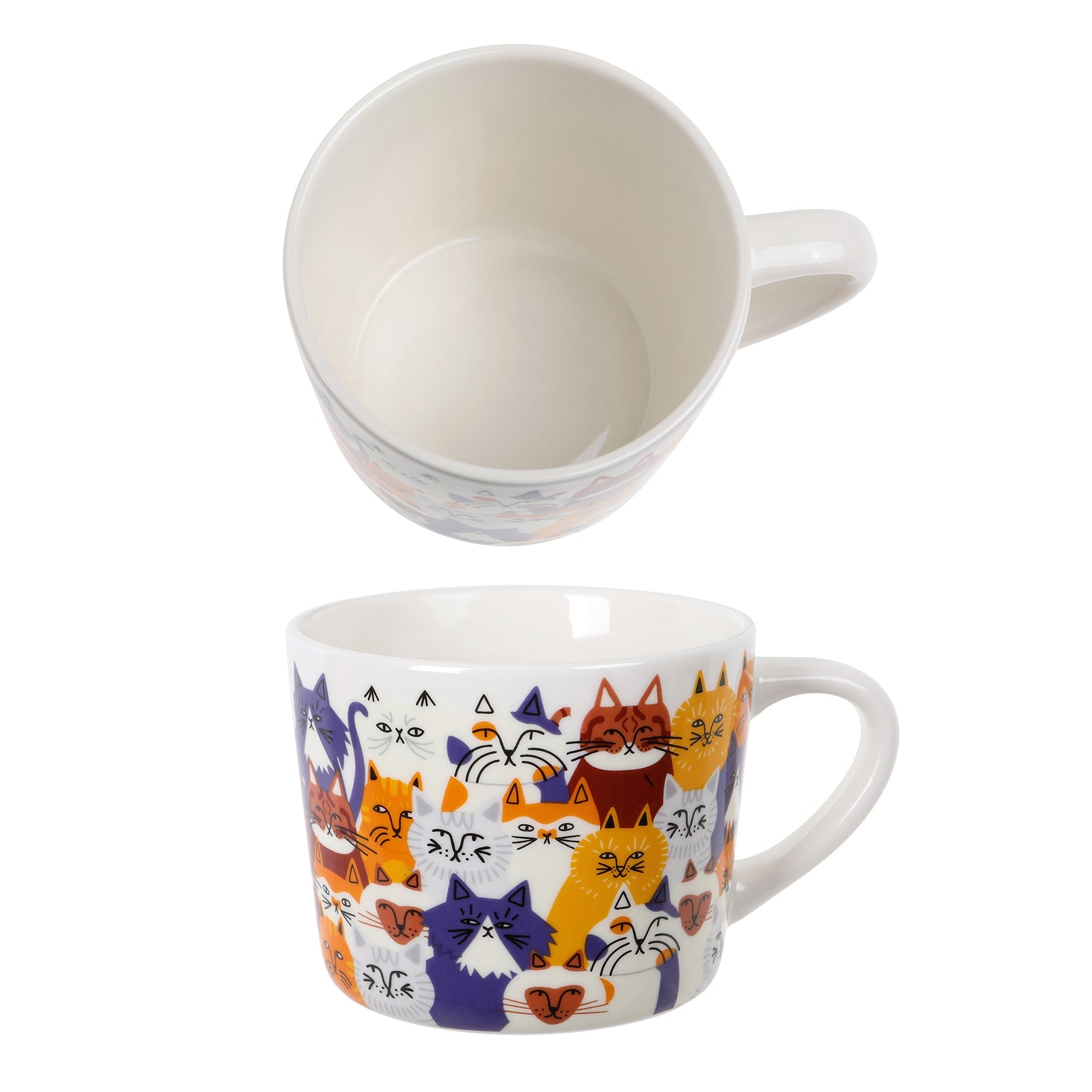 Wiltshire Clowder Of Cats 400ml Printed Mug