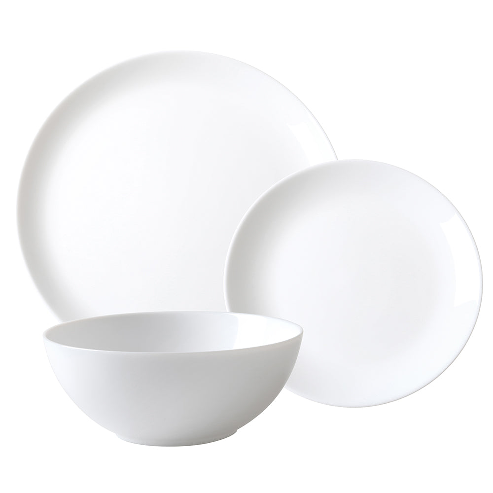 Wiltshire White Coupe 12 Piece Dinner Set