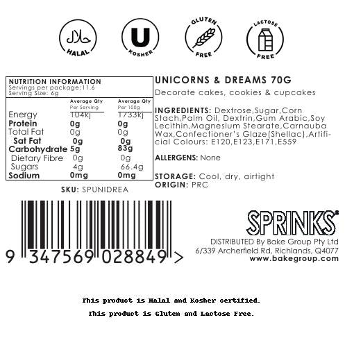 Sprinks Unicorns & Dreams Blend 70g Sprinkles