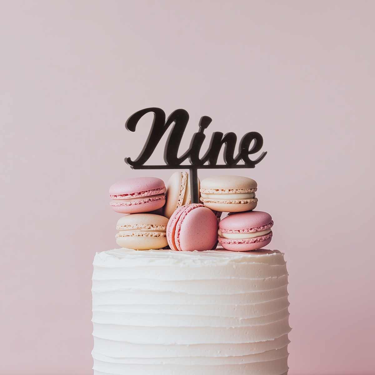 Sugar Crafty Number 9 Cake Topper Black
