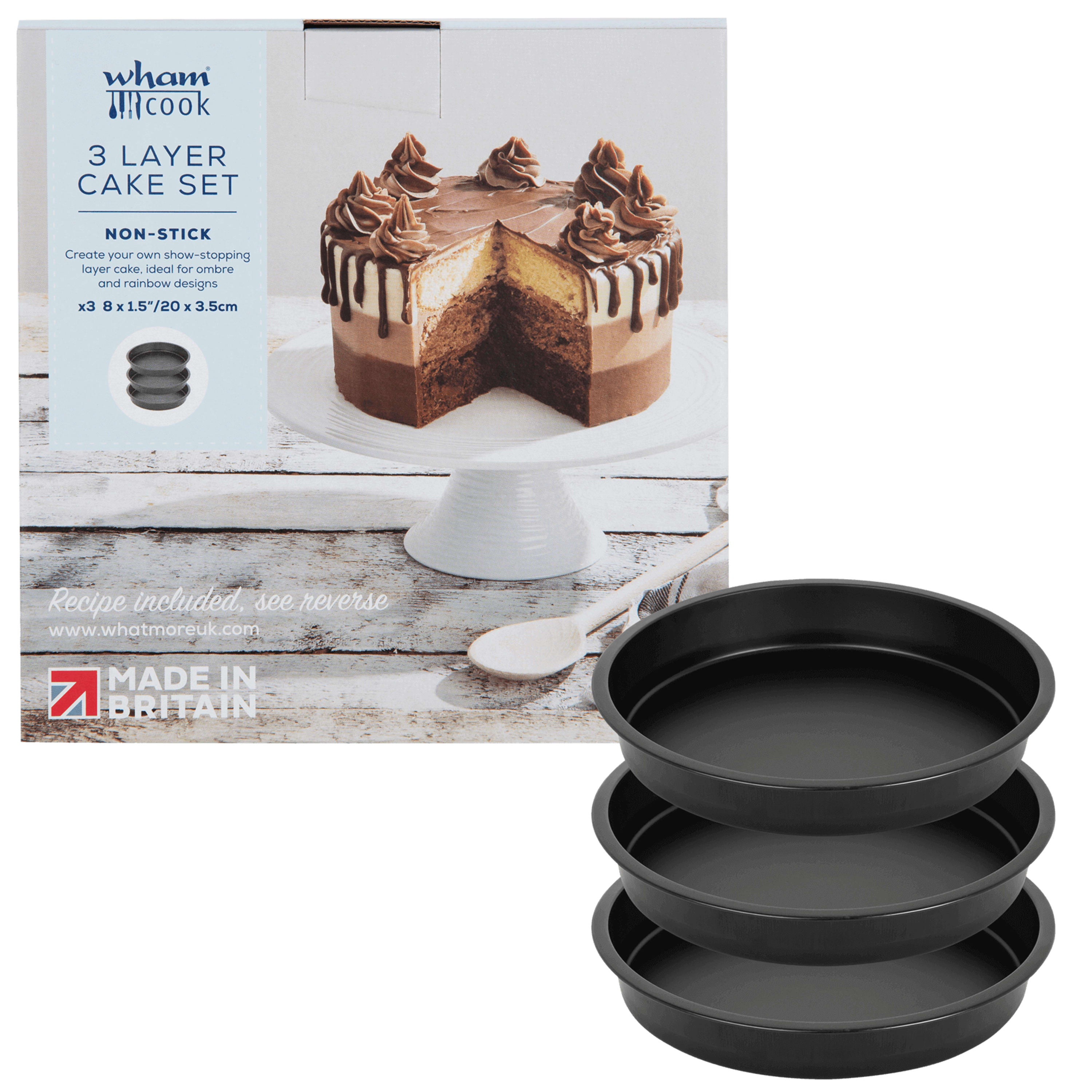 Wham Cook 3 Layer Rainbow Cake Pan Set 20cm