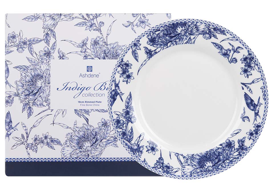 Ashdene Indigo Blue Rim Plate