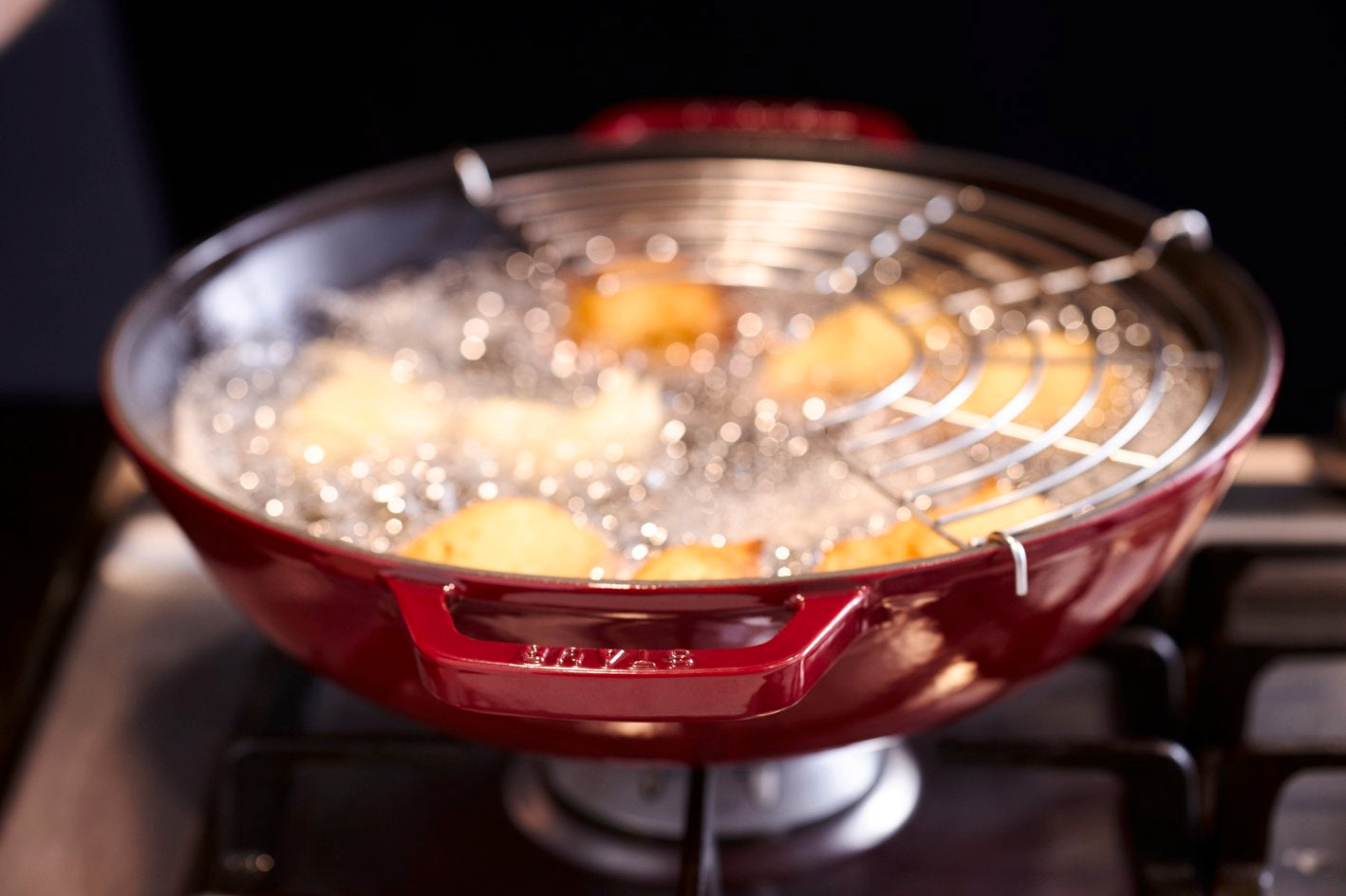 Staub Wok - 37cm Cherry Red