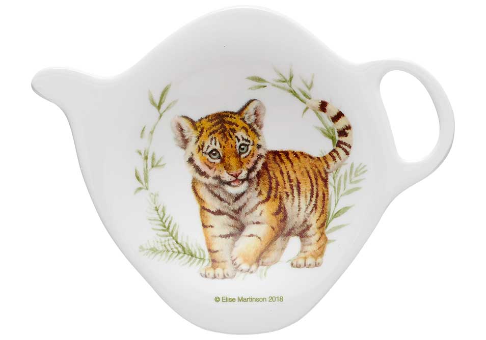 Ashdene Wild Baby Animals Tiger Tea Bag Holder