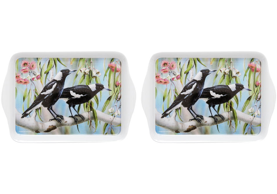 Ashdene Aus Bird & Flora Magpie 2pk Scatter Tray