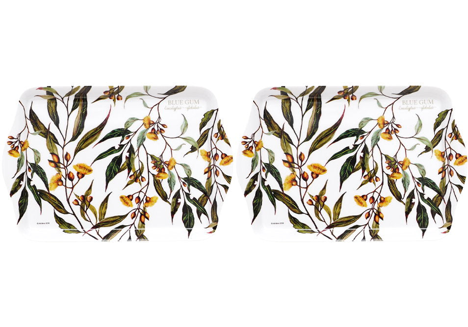 Ashdene Aus Floral Emblems Blue Gum 2pk Scatter Tray