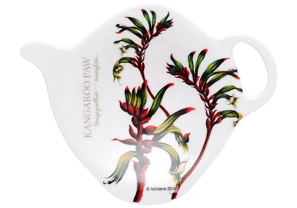 Ashdene Aus Floral Emblems Kangaroo Paw Tea Bag Holder
