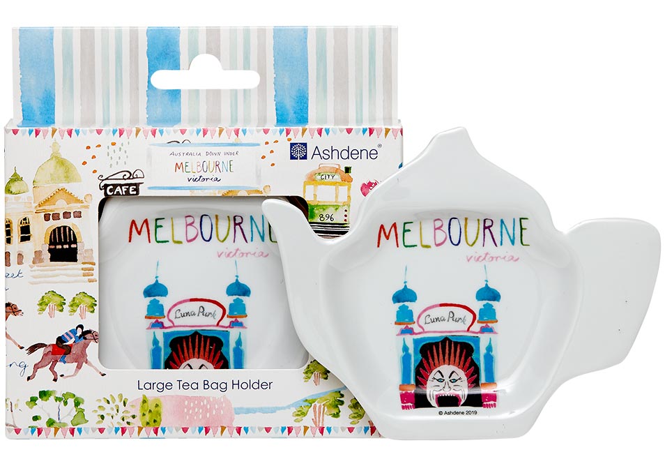 Ashdene Australia Down Under Melb Large Tea Bag Holder