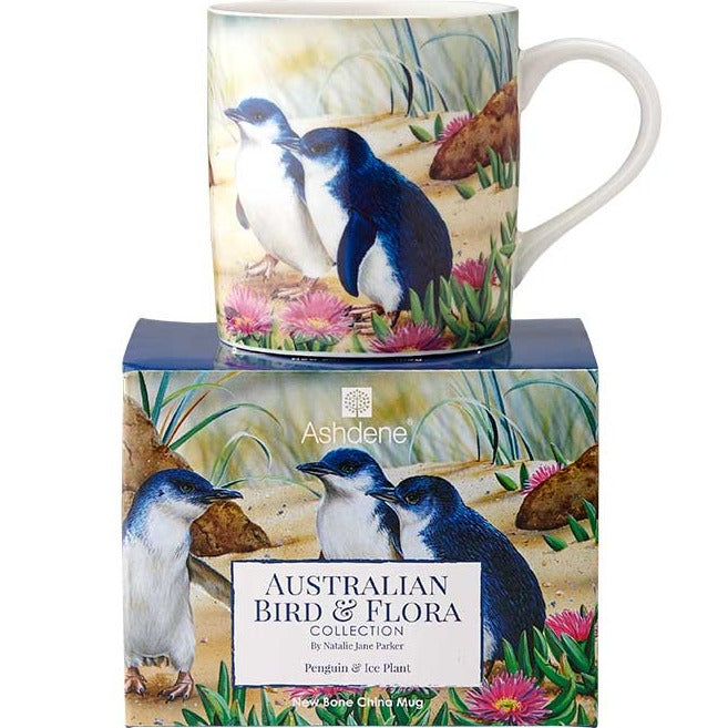 Ashdene Aus Bird & Flora Penguin & Ice Plant Mug