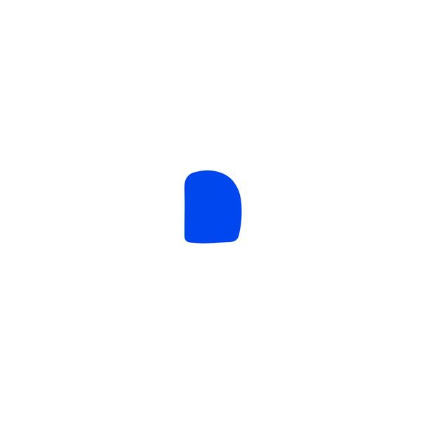Trenton Curved Dough Scraper (120x85mm - Blue)