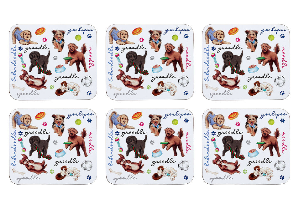 Ashdene Oodles of Oodles 6pk Coaster