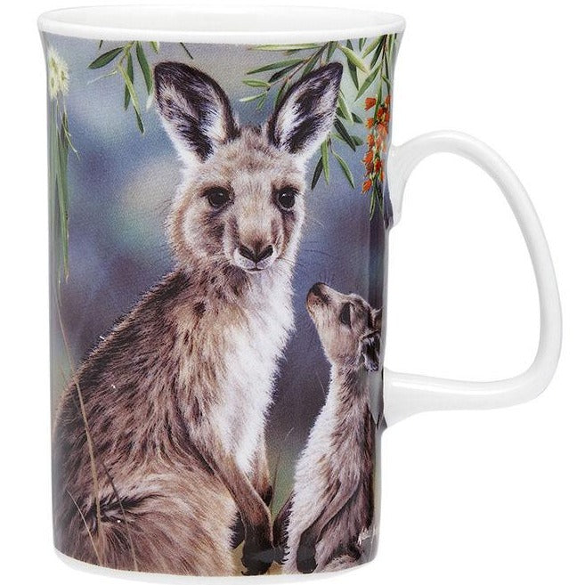 Ashdene Fauna of Aus Kangaroo & Joey Can Mug
