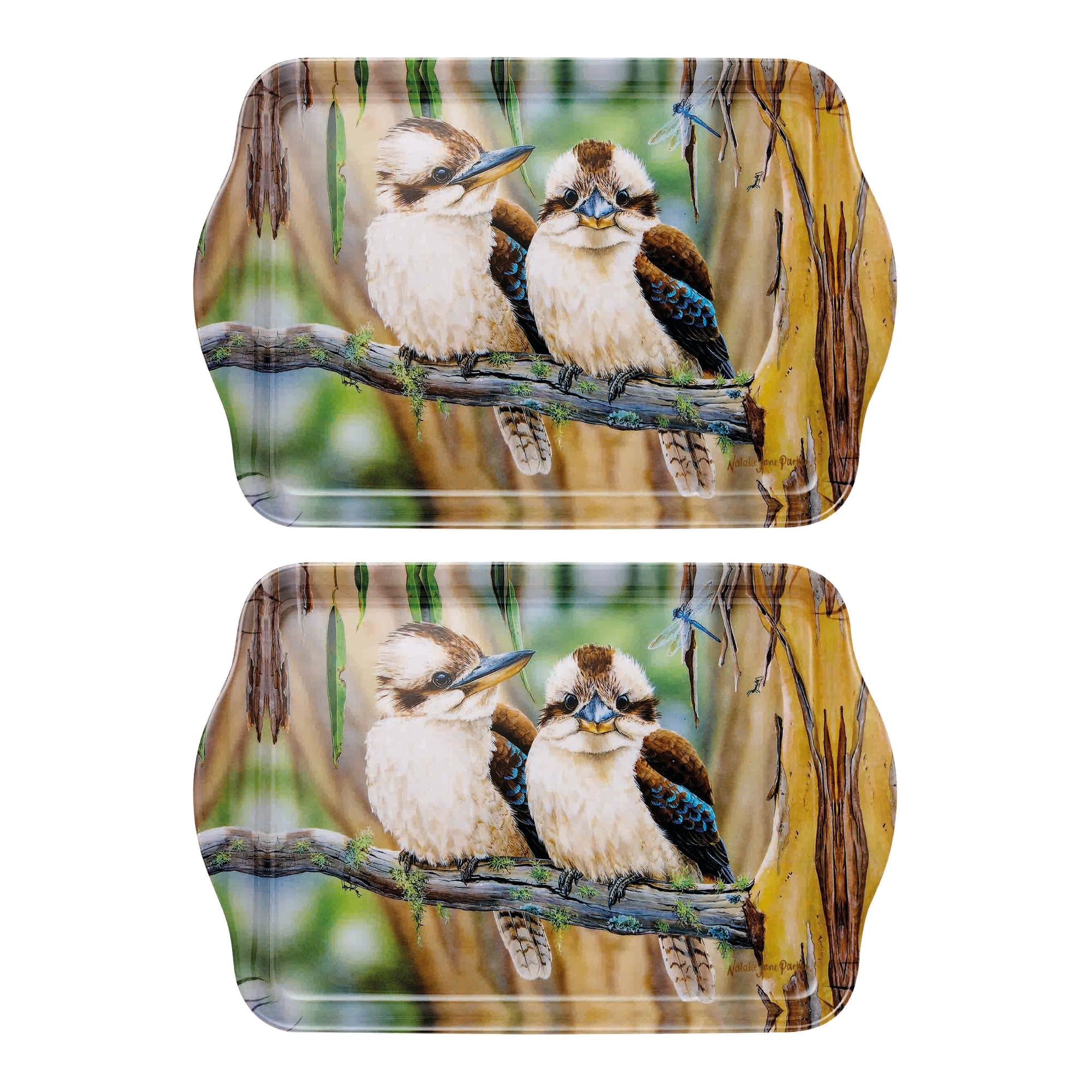 Ashdene Fauna of Aus Kookaburras 2pk Scatter Tray