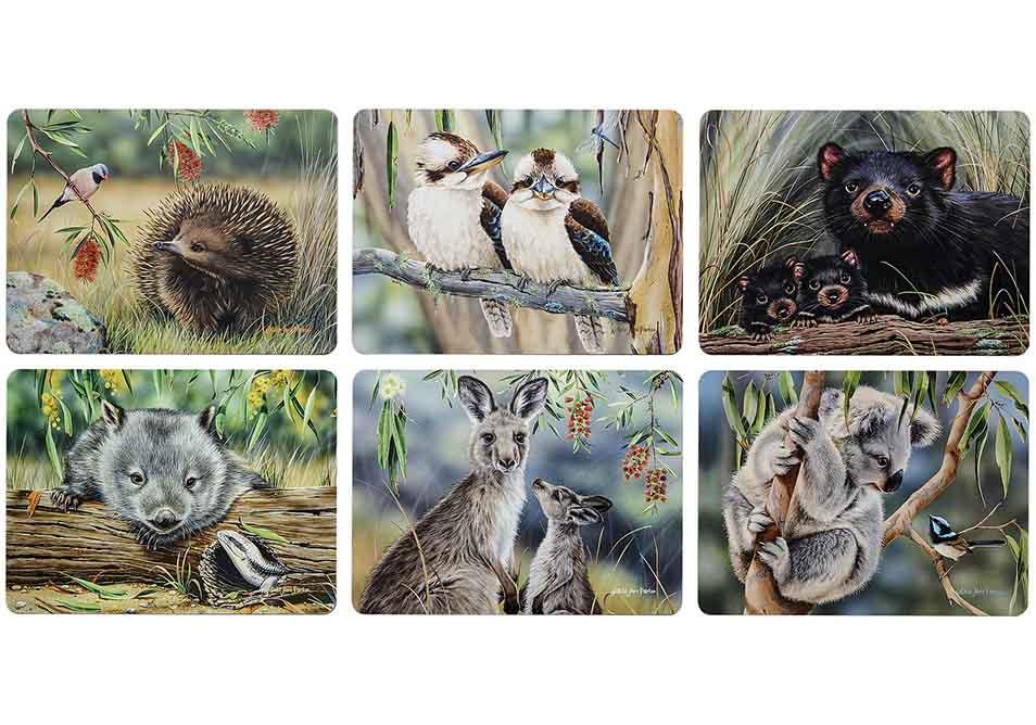 Ashdene Fauna of Aus 6pk Placemat