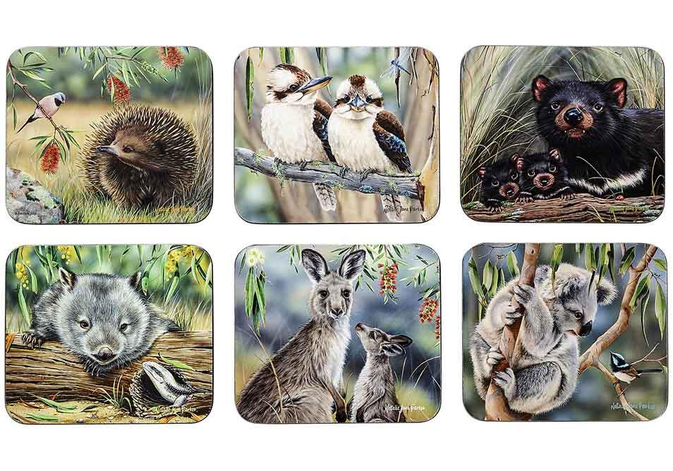 Ashdene Fauna of Aus 6pk Coaster