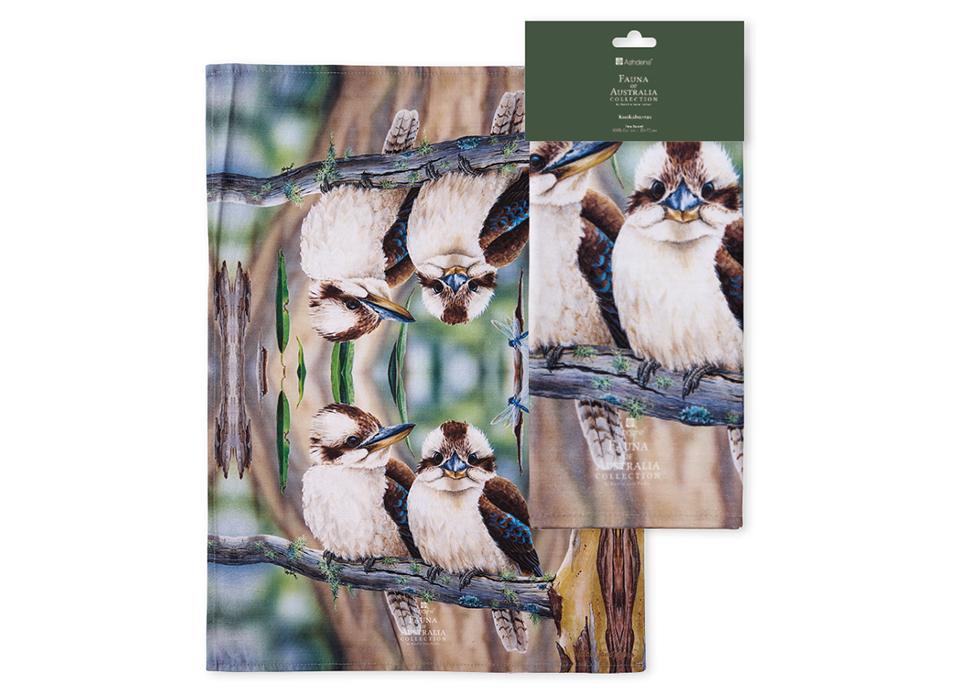 Ashdene Fauna of Aus Kookaburras Kitchen Towel