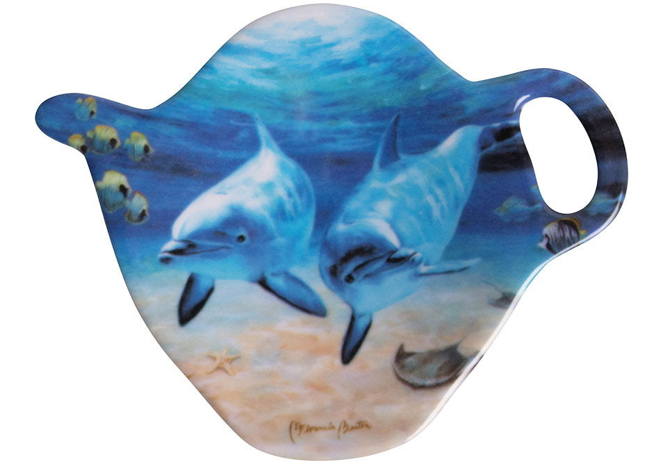 Ashdene Playful Dolphins Underwater Buddies Tea Bag Holder